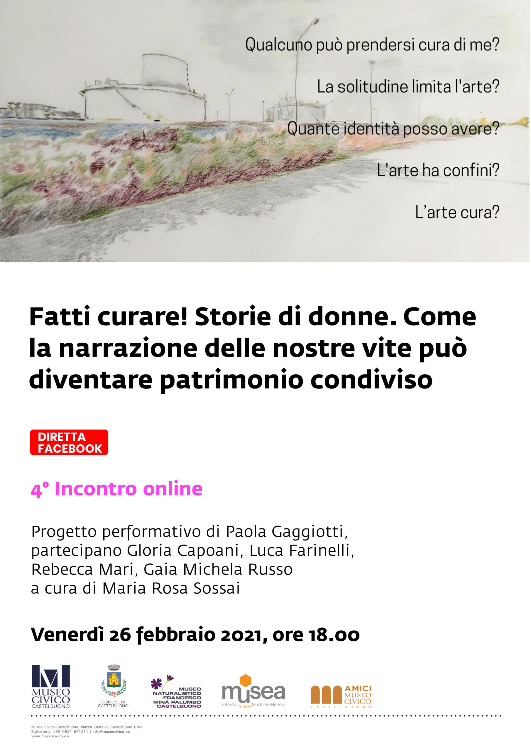 4° Incontro online di “Fatti curare! Storie di donne”
