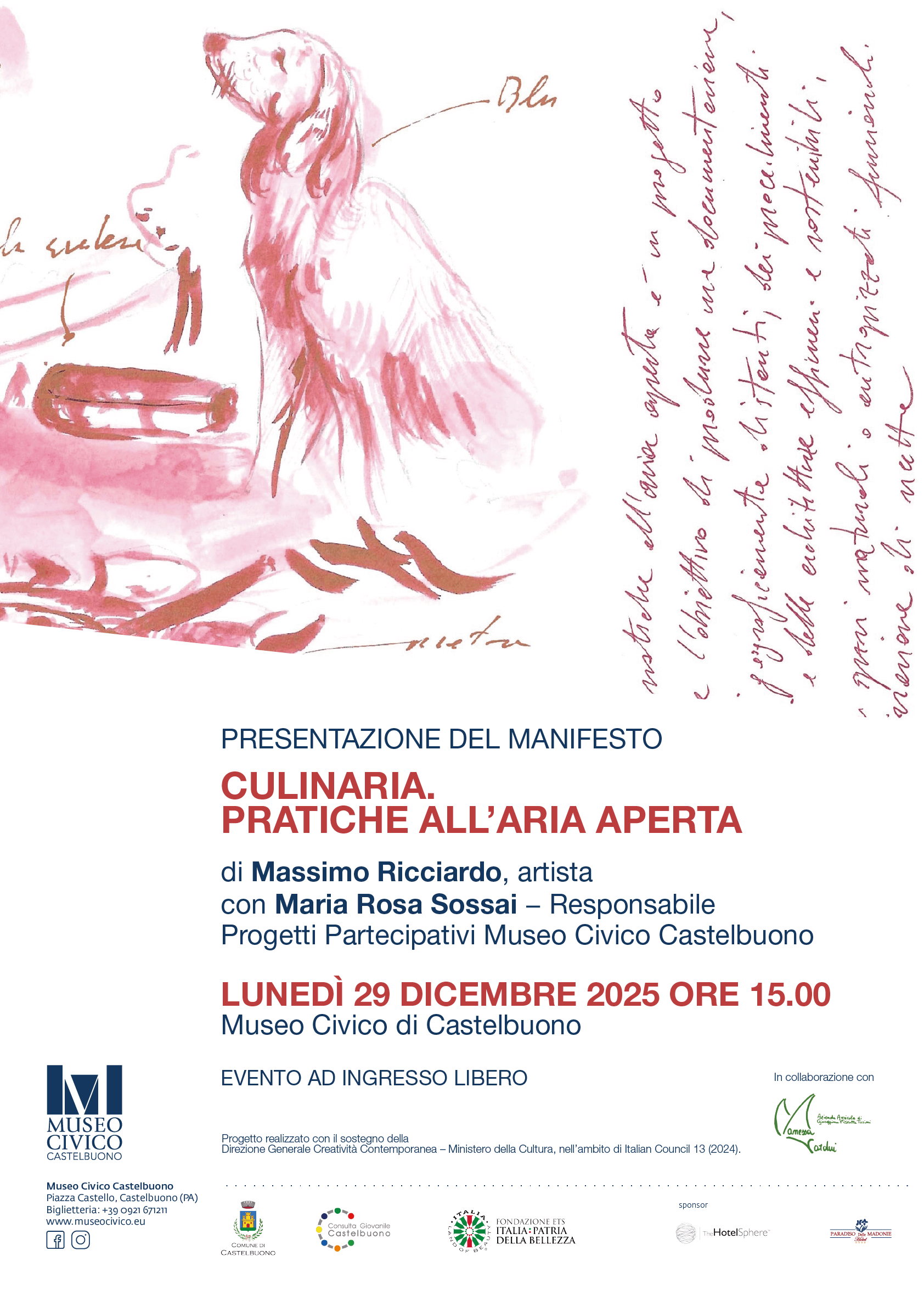 Culinaria. Pratiche all’aria aperta. Presentazione del Manifesto di Massimo Ricciardo