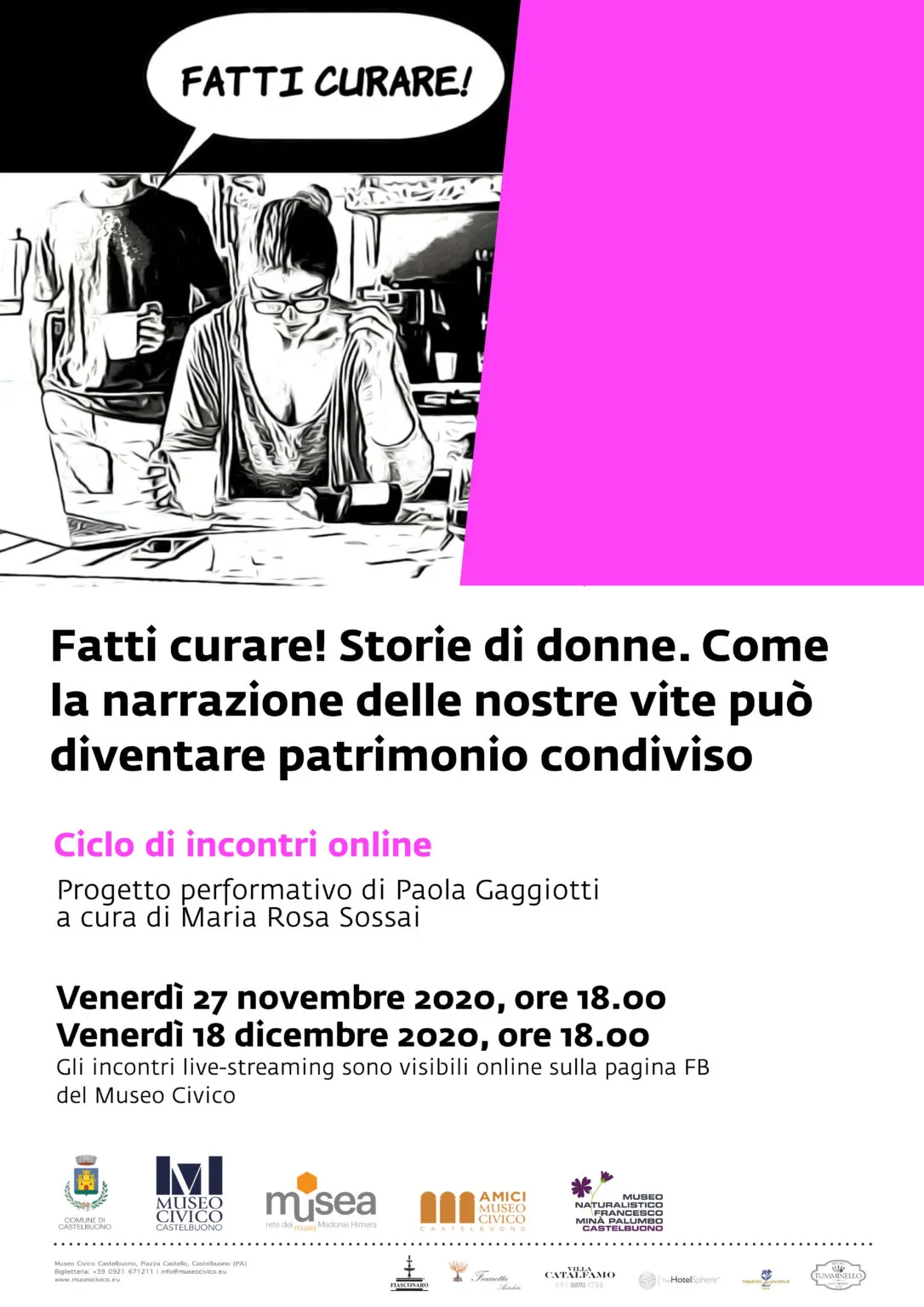 “Fatti curare! Storie di donne.” Ciclo di incontri online